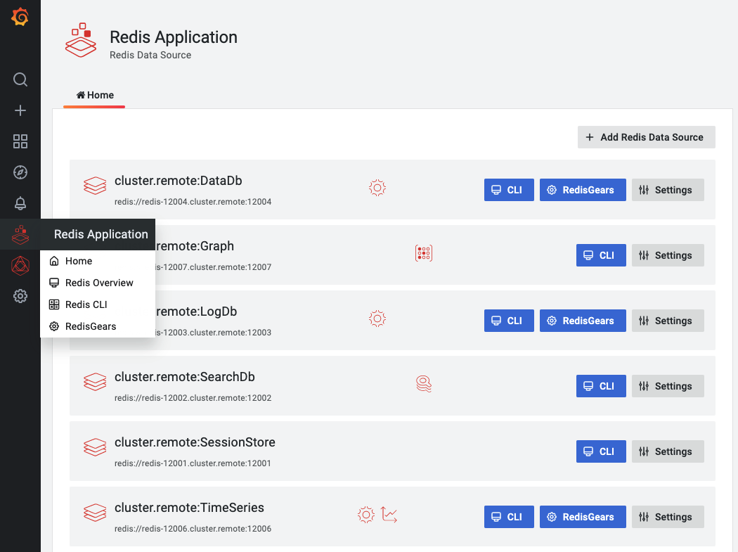 Redis Application plugins